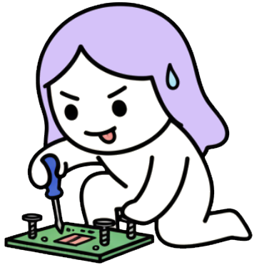 ADHD Weirdo mascot working hard